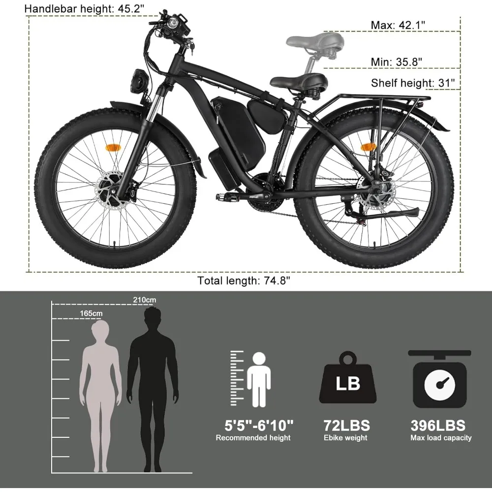 %a 大人用電動自転車、デュアルモーター 2000W 48V - Dual Motor Ebike Kit 2000W のレビューと価格
